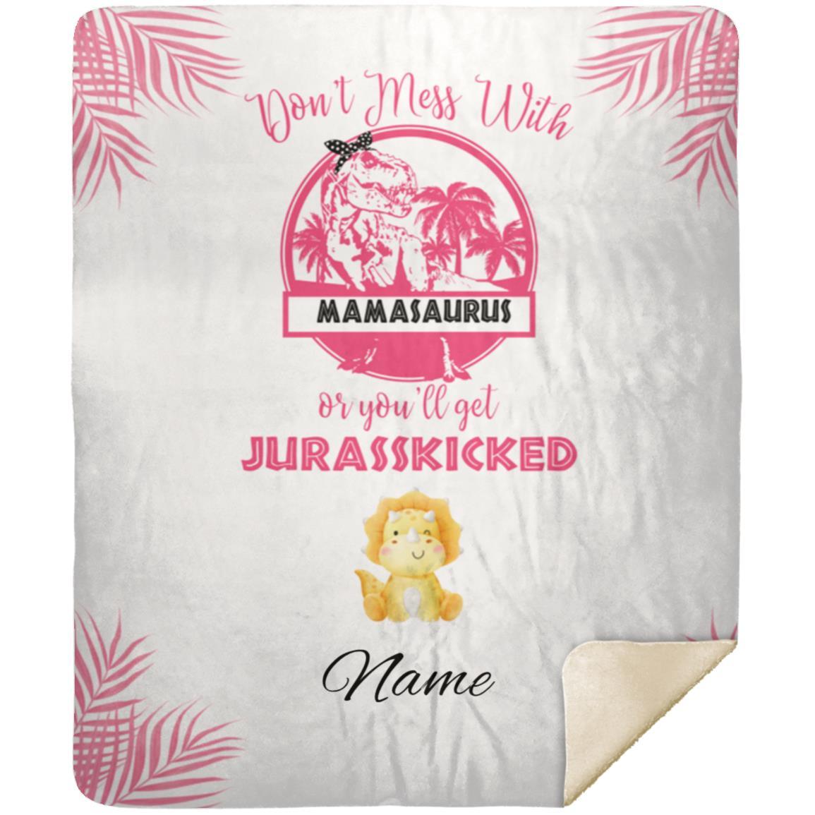 Mamasaurus Jurasskicked Blanket 50x60