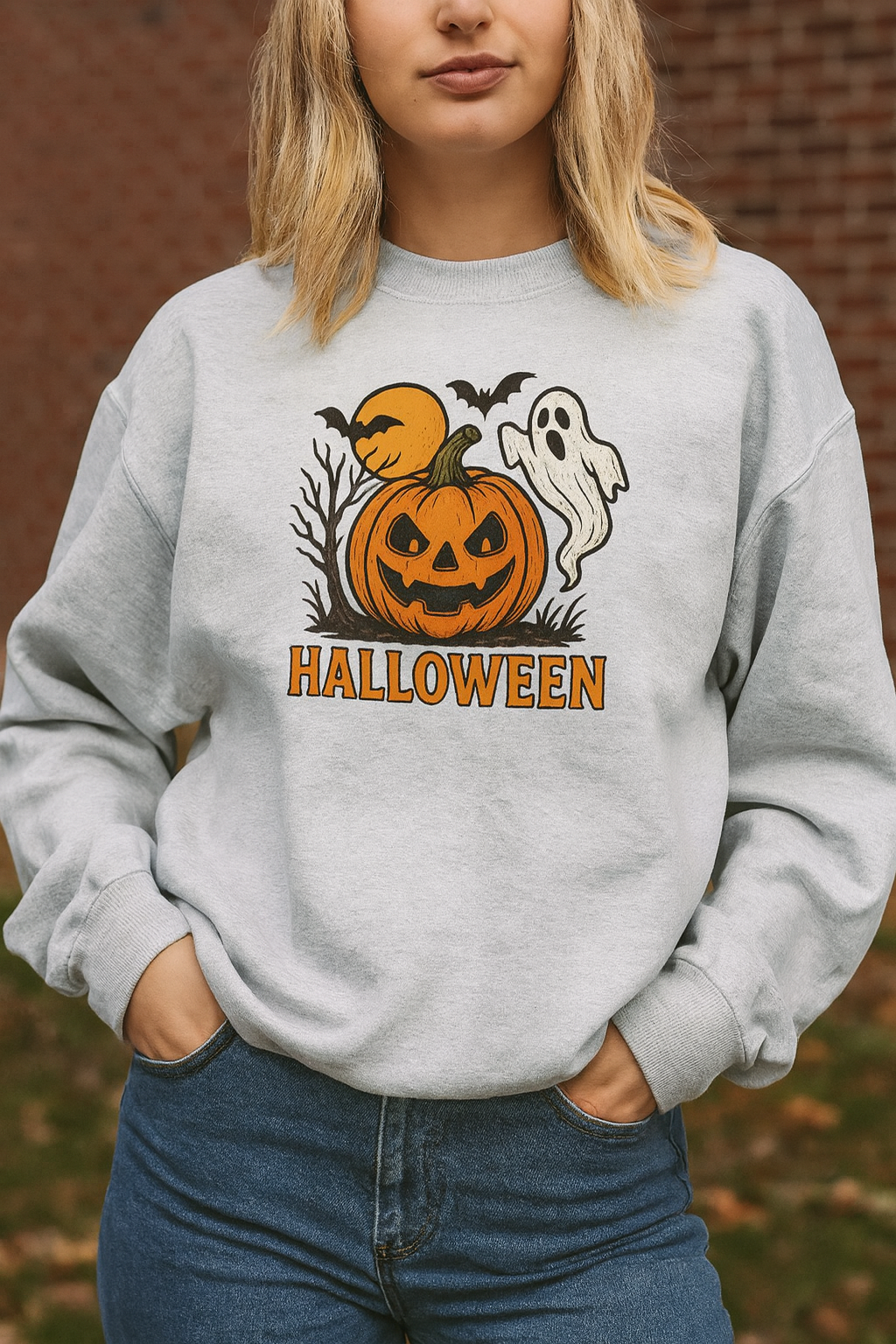 Spooky, cozy, and perfect for October nights – this jack-o’-lantern tee is your go-to Halloween vibe! ??