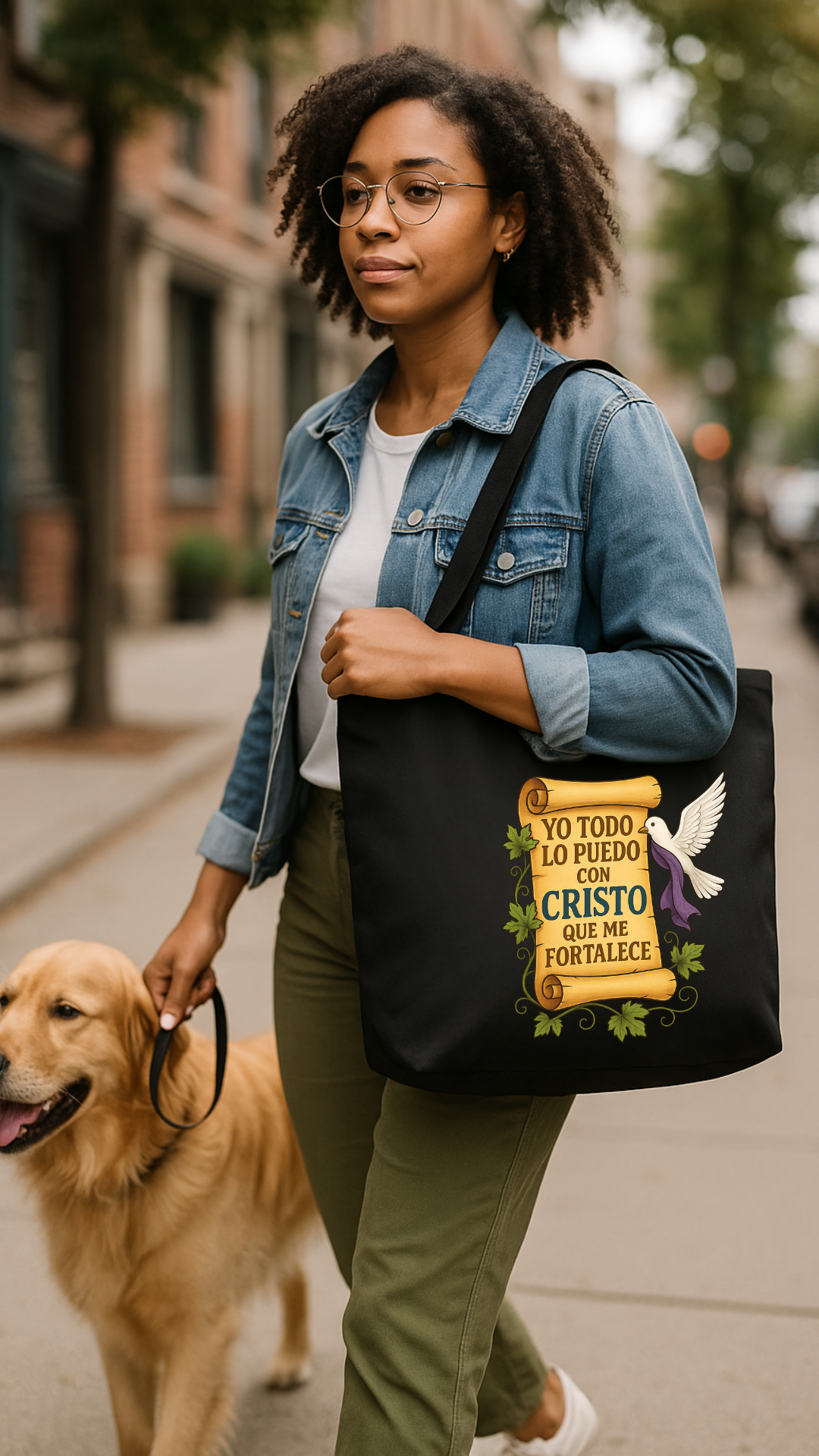 Yo todo lo puedo con Cristo que me fortalece Zip Tote