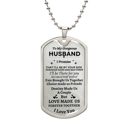 Destiny Made us | Husband Military Chain