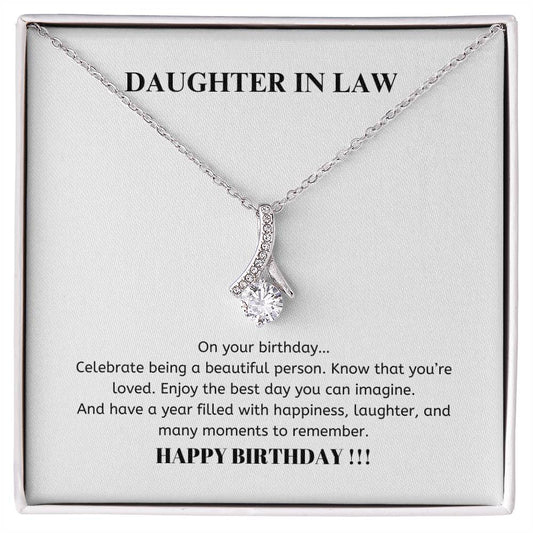 Happy Birthday Daughter in Law \ Alluring Beauty Necklace