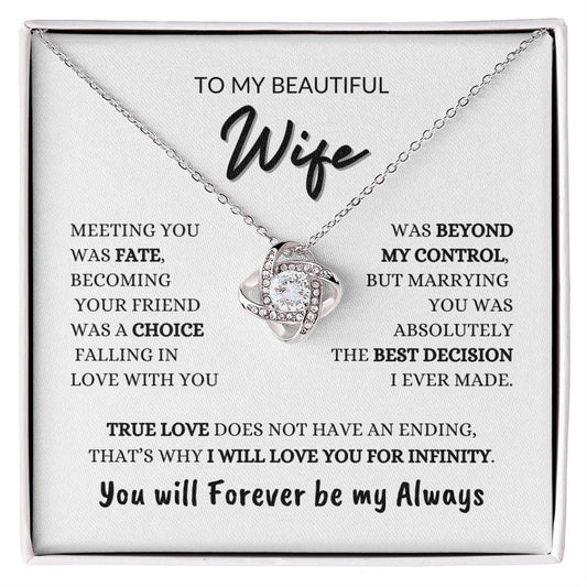 My Always | Wife | Love knot Necklace