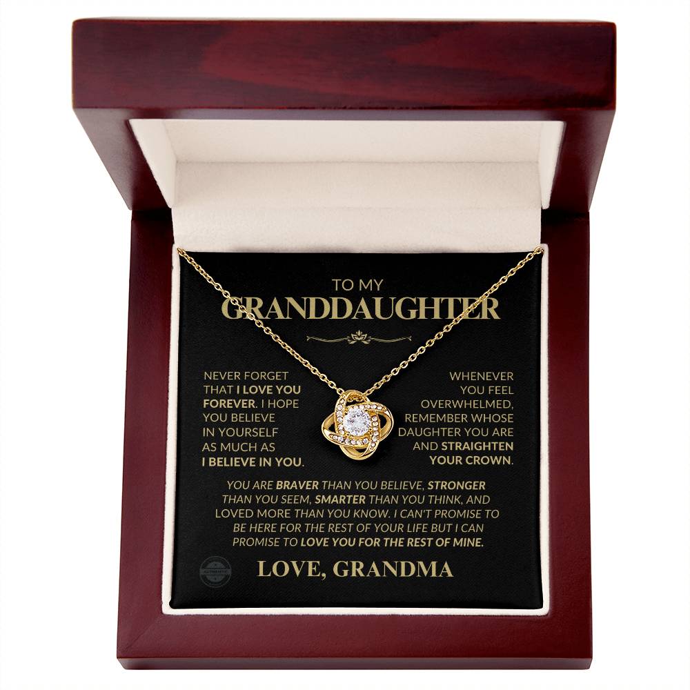 Beautiful Gift for GrandDaughter from Grandma " Love You" Necklace
