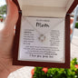 To My Caring Mom | Grateful | Love Knot Necklace