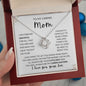 To My Caring Mom | Grateful | Love Knot Necklace