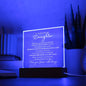 To My Beautiful Daughter | I am always with you | Acrylic Plaque