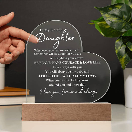 To My Daughter | Feel my love | Graduation Gift | Christmas Present | Birthday Gift