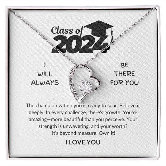 Class of 2024 - Champion within you - Graduation gift - Forever Love Necklace