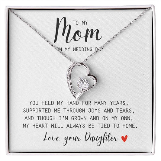Mom | On My Wedding Day | Forever Love Necklace