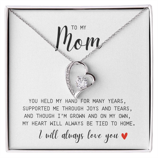 You Held my Hand | To Mom | Forever Love Necklace