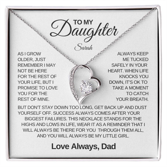 Love You for the rest of mine | From DAD | Forever Love Necklace | Birthday | Christmas gift