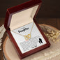 To my Daughter | Believe - Love Dad | Interlocking Hearts Necklace