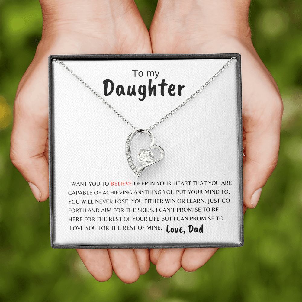 To My Daughter | Believe Deep | Forever Love Necklace