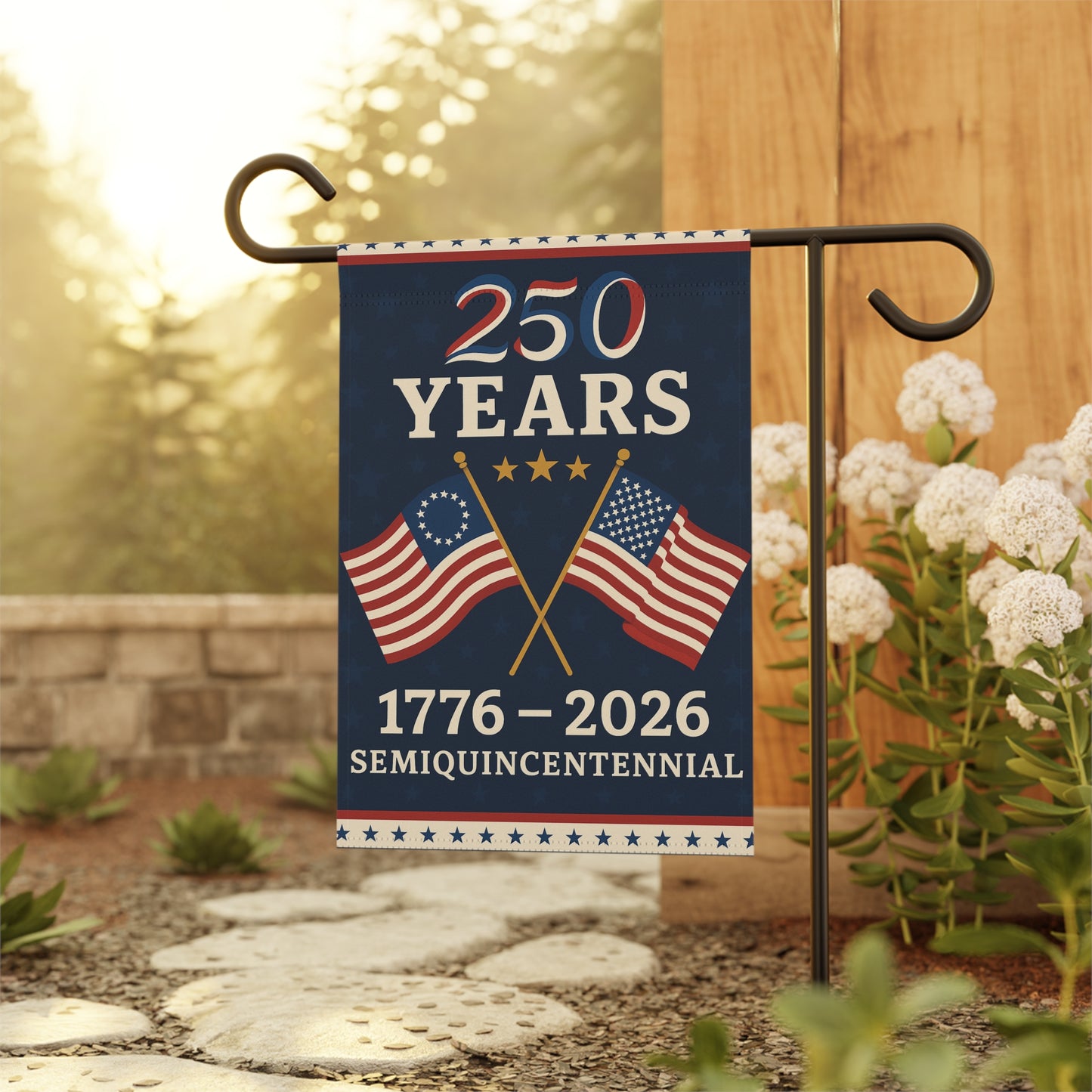 Patriotic Garden Banner for 250th Anniversary, Decorative Flag, Outdoor Home Decor, Independence Day Celebration, American Flag Decor, [...]