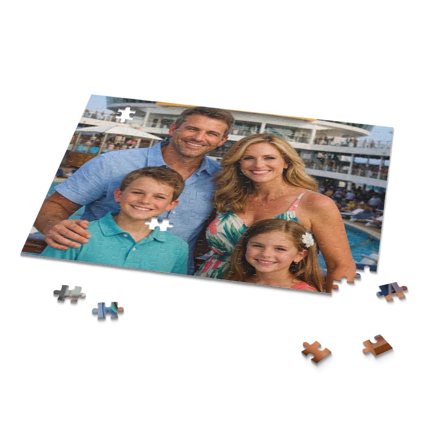 Custom Photo Puzzle (120/252/500-Piece) — Personalized Photo Jigsaw Gift