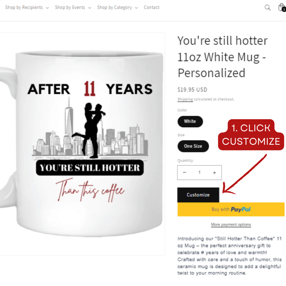 You're still hotter 11oz White Mug - Personalized