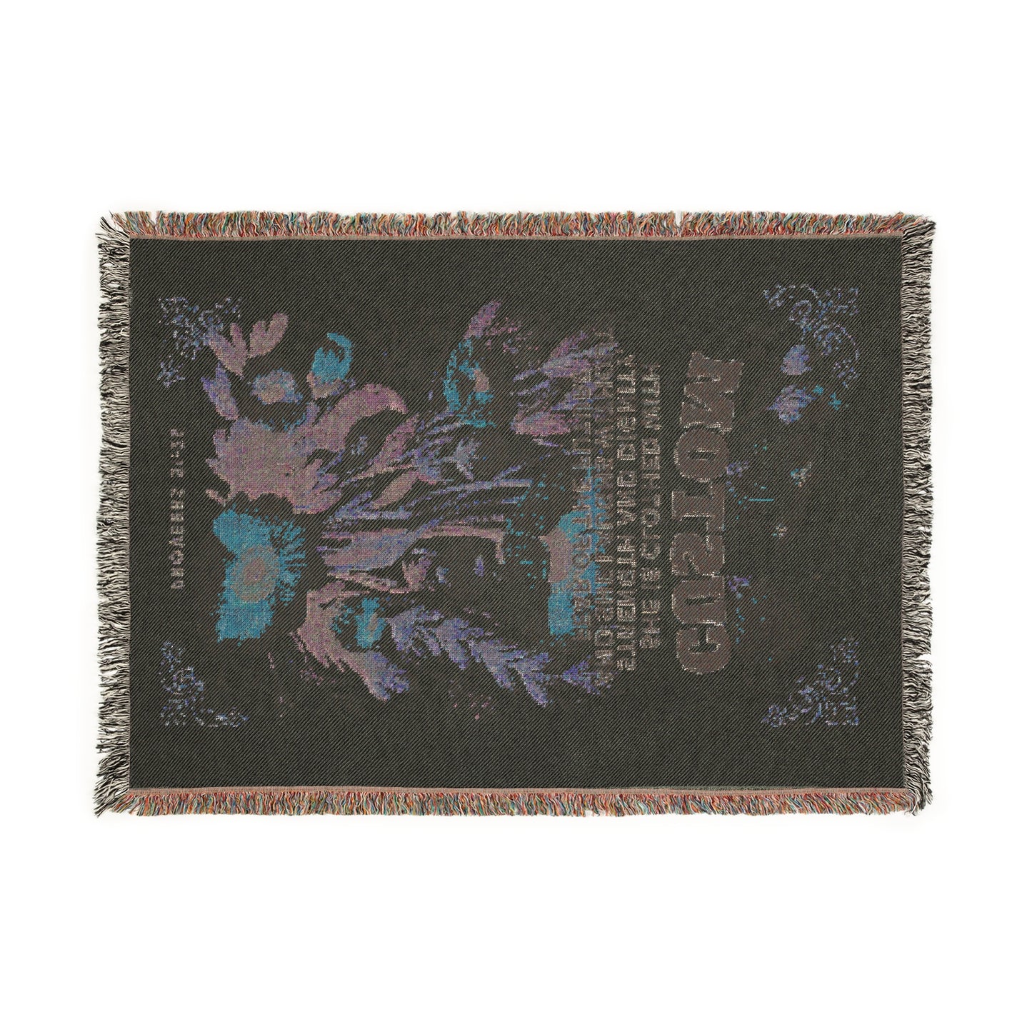 Custom Woven Blanket - Cozy Decor, Gift for Home, Personalized Throw, Floral Design, Warm Home Accents, Unique Housewarming Gift