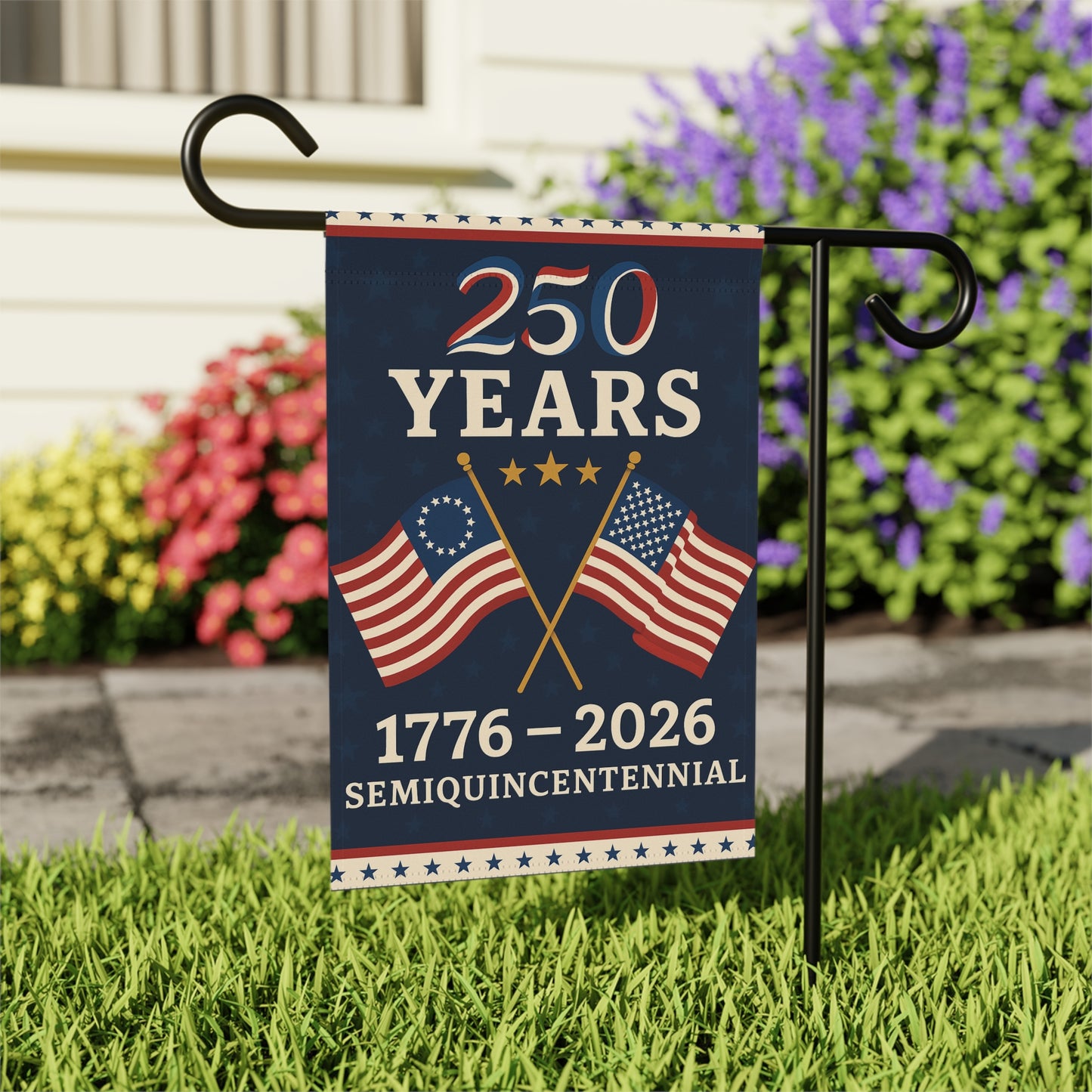 Patriotic Garden Banner for 250th Anniversary, Decorative Flag, Outdoor Home Decor, Independence Day Celebration, American Flag Decor, [...]