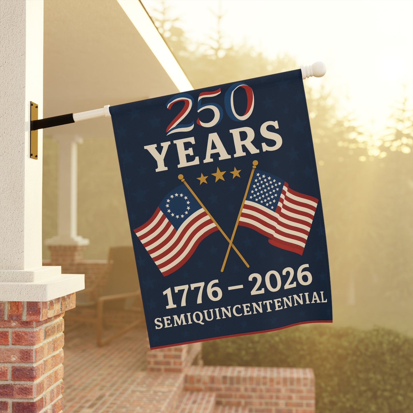 Patriotic Garden Banner for 250th Anniversary, Decorative Flag, Outdoor Home Decor, Independence Day Celebration, American Flag Decor, [...]