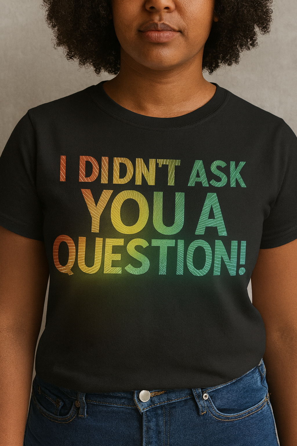 "Bold & Unbothered" Oversized Quote Tee