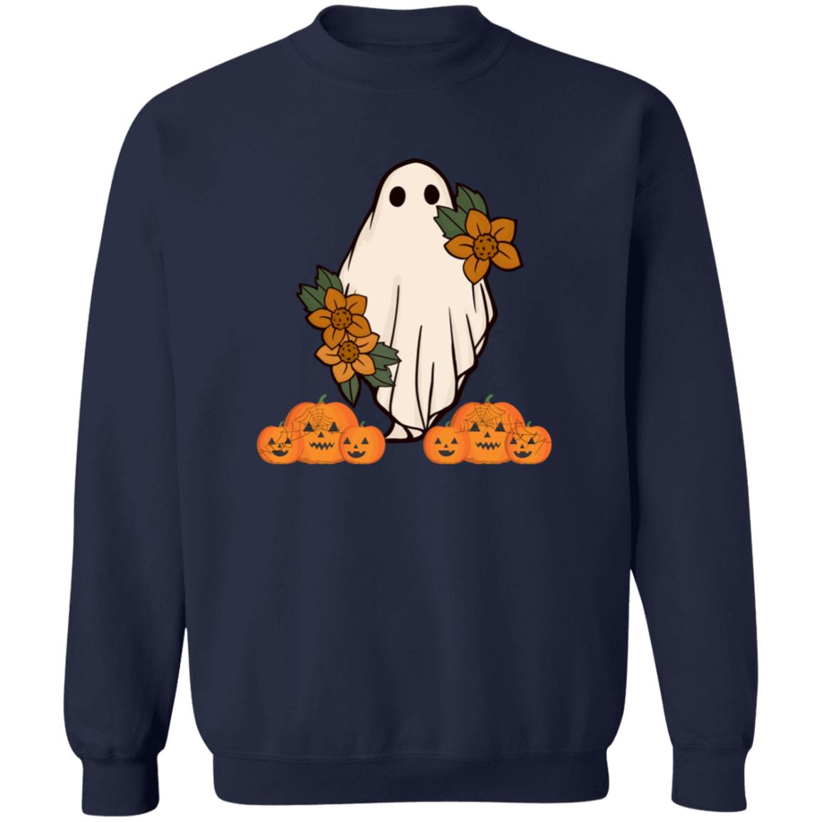 Halloween Flower Ghost Sweatshirt