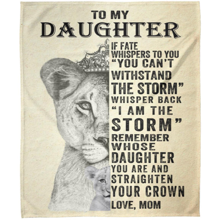 I am Daughter Fleece Blanket