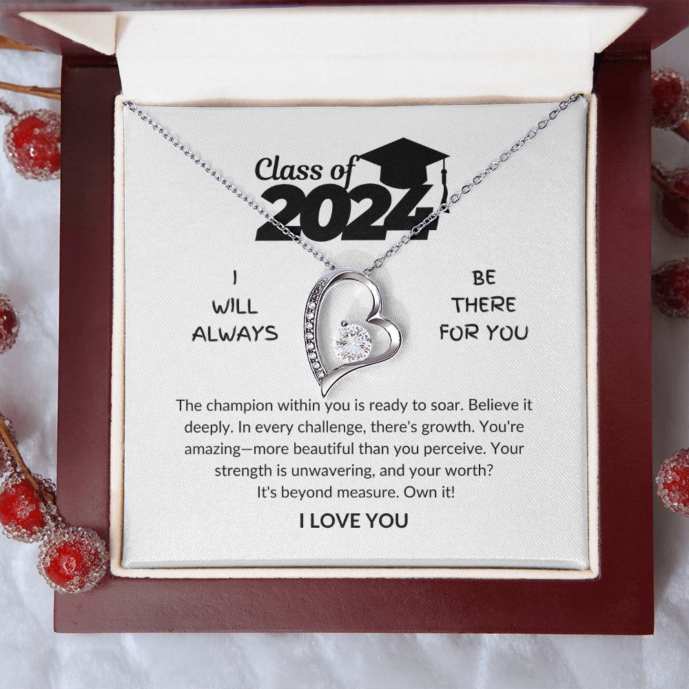 Class of 2024 - Champion within you - Graduation gift - Forever Love Necklace