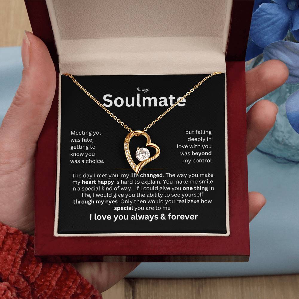 To My Soulmate - Marrying you was fate - Forever Love Necklace