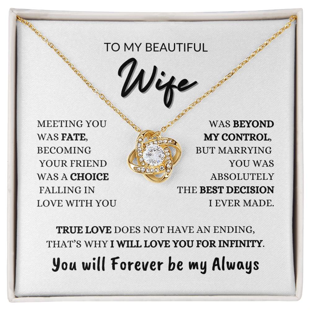 My Always | Wife | Love knot Necklace