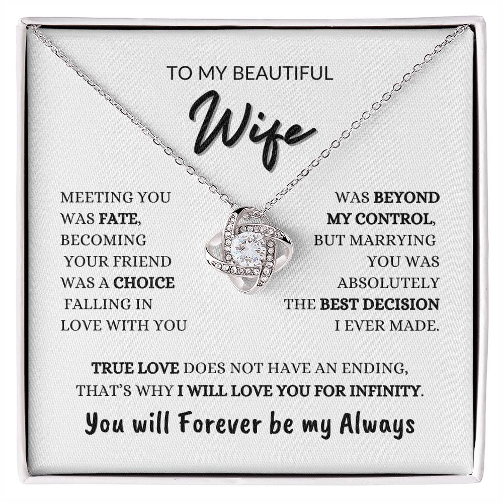 My Always | Wife | Love knot Necklace