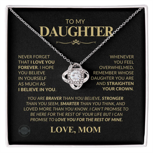 Beautiful Gift for Daughter from Mom " Love You" Necklace