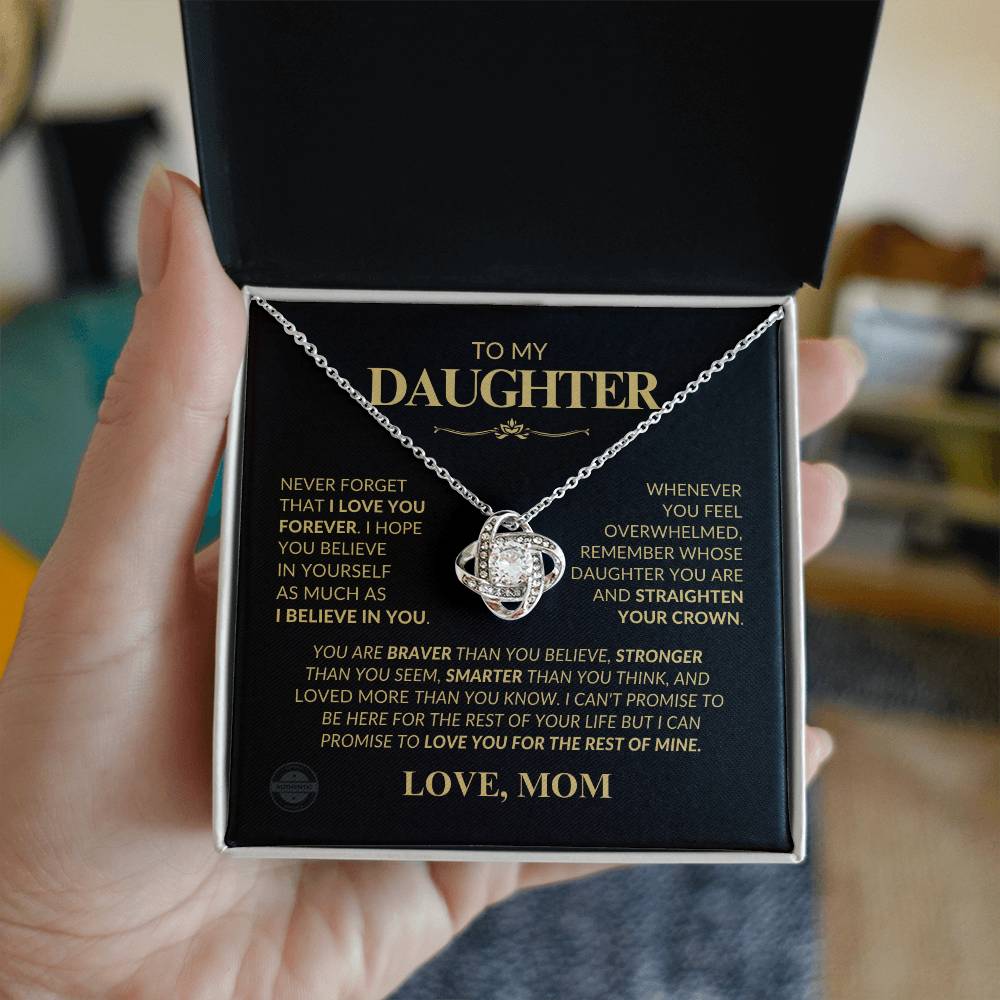 Beautiful Gift for Daughter from Mom " Love You" Necklace