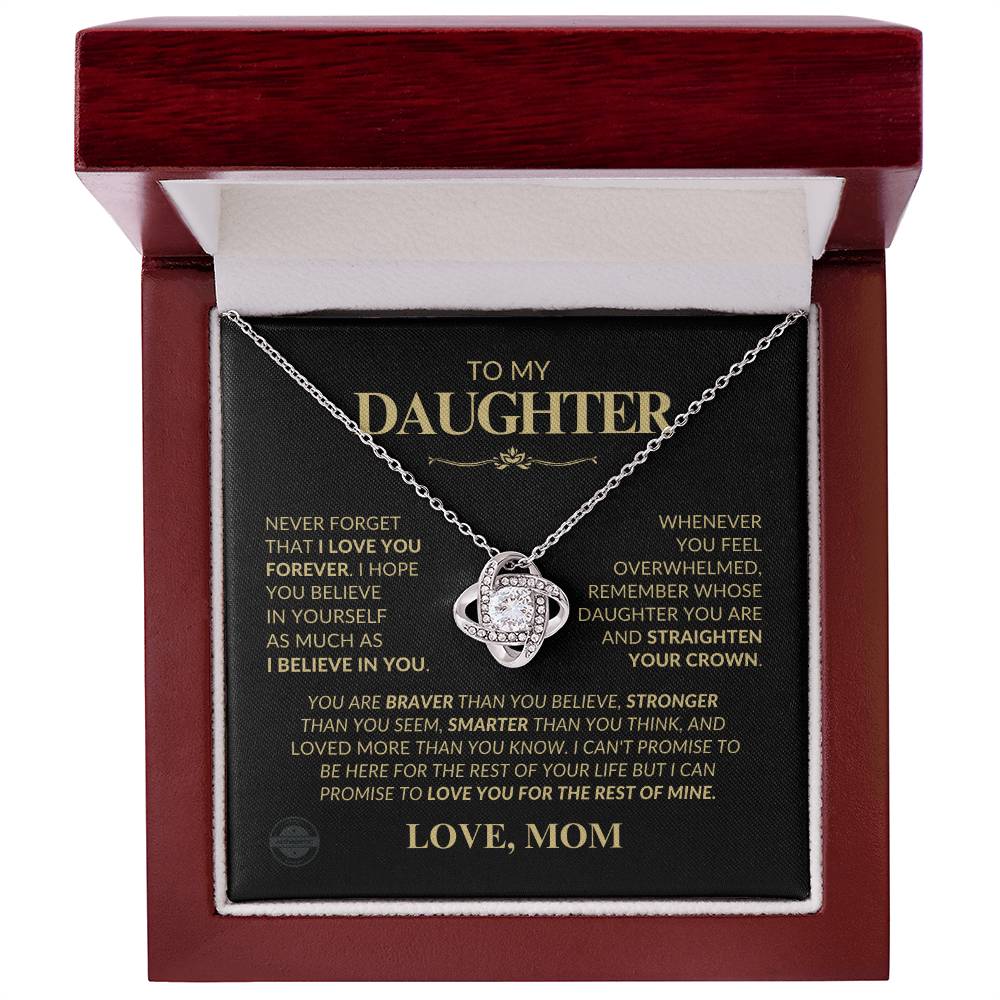 Beautiful Gift for Daughter from Mom " Love You" Necklace