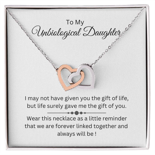 Unbiological Daughter | Forever Linked | Interlocking heart