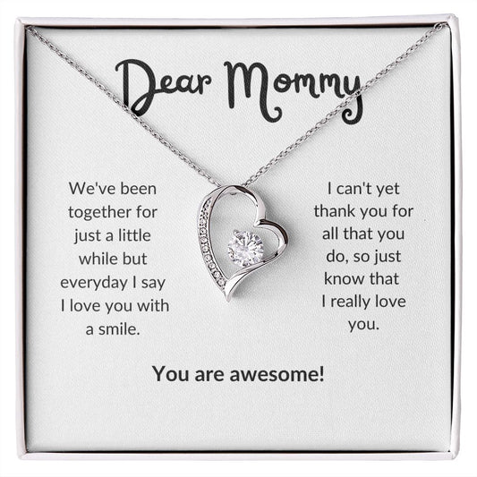 Dear Mommy | You Are awesome | Forever love Necklace