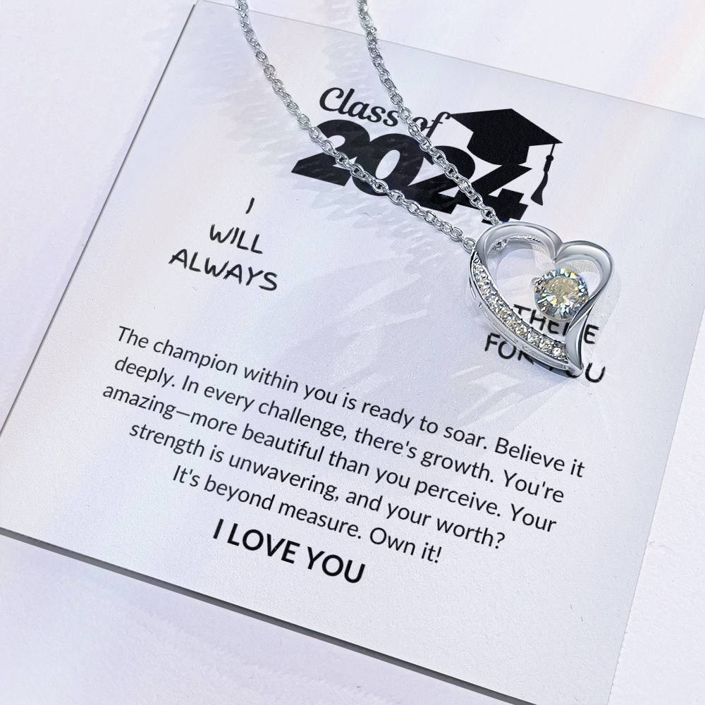 Class of 2024 - Champion within you - Graduation gift - Forever Love Necklace