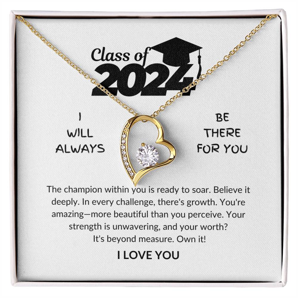 Class of 2024 - Champion within you - Graduation gift - Forever Love Necklace