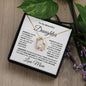 [ALMOST SOLD OUT] To my beautiful daughter "Always keep me in your heart" Love Mom | Forever Love Necklace