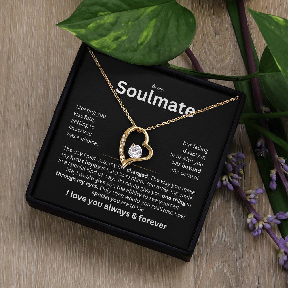 To My Soulmate - Marrying you was fate - Forever Love Necklace