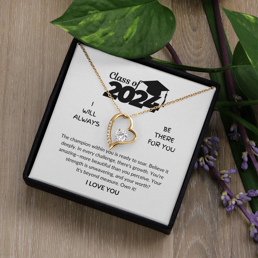 Class of 2024 - Champion within you - Graduation gift - Forever Love Necklace