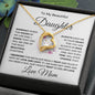 [ALMOST SOLD OUT] To my beautiful daughter "Always keep me in your heart" Love Mom | Forever Love Necklace
