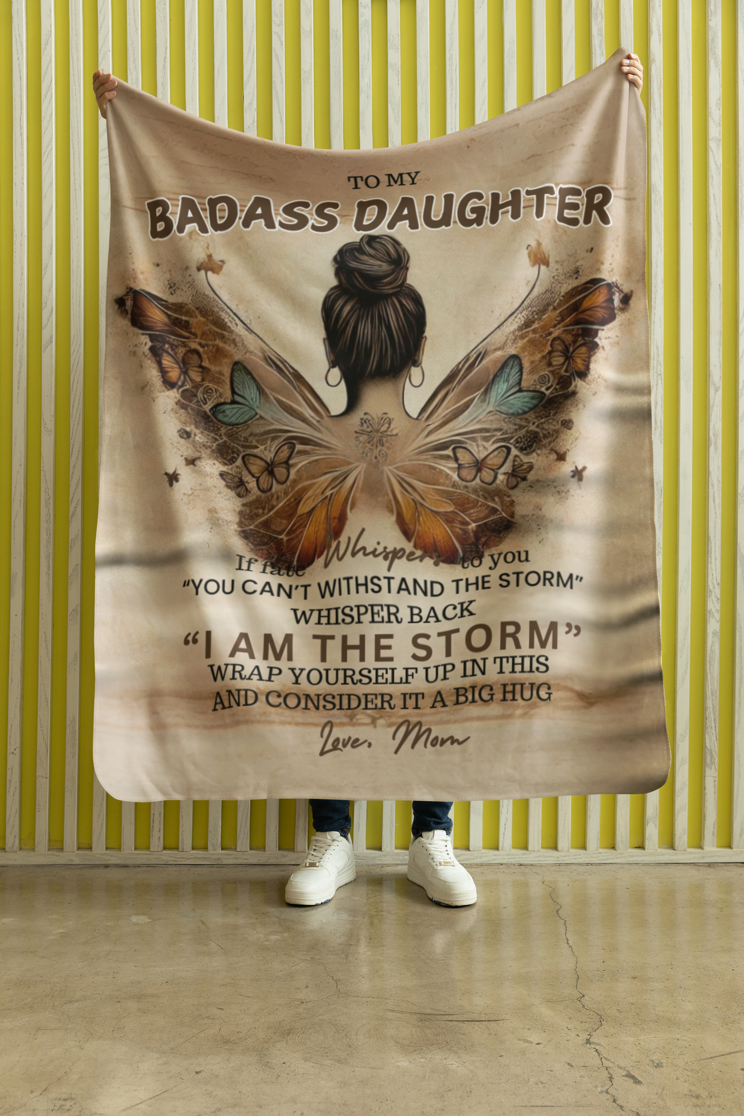 Badass Daughter Blanket From Mom