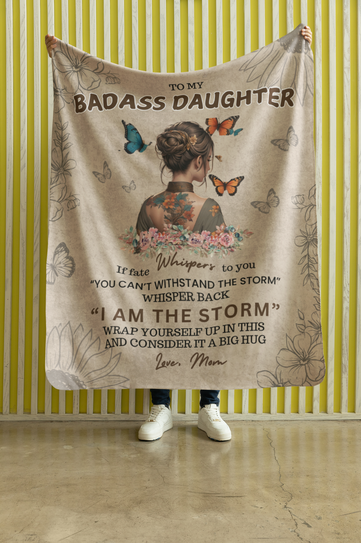 Badass Daughter Blanket 2 From Mom