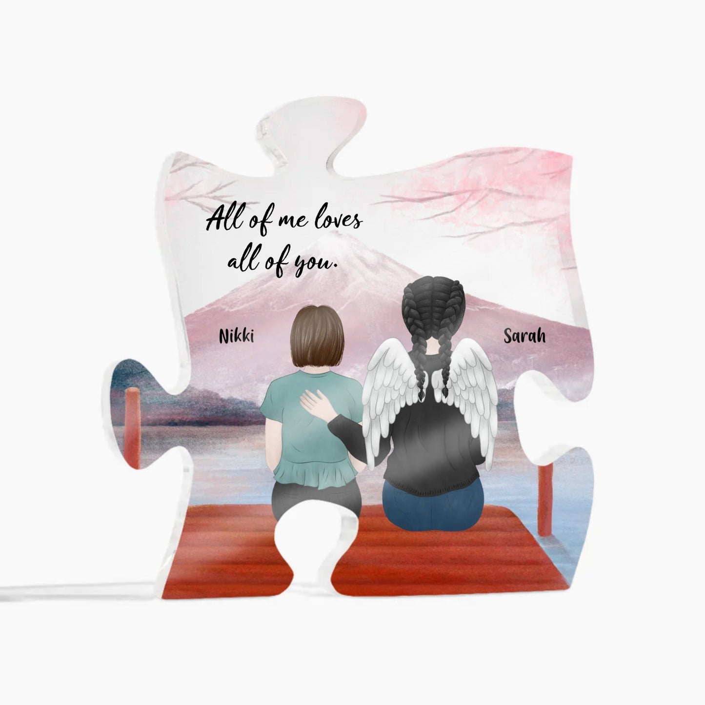 All of me Loves all of you Acrylic Puzzle | Christmas girl | Anniversary gift