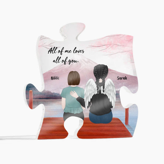 All of me Loves all of you Acrylic Puzzle | Christmas girl | Anniversary gift