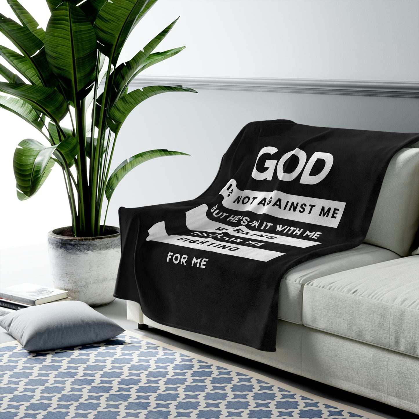 God is not against me | Blanket | 50"x60"