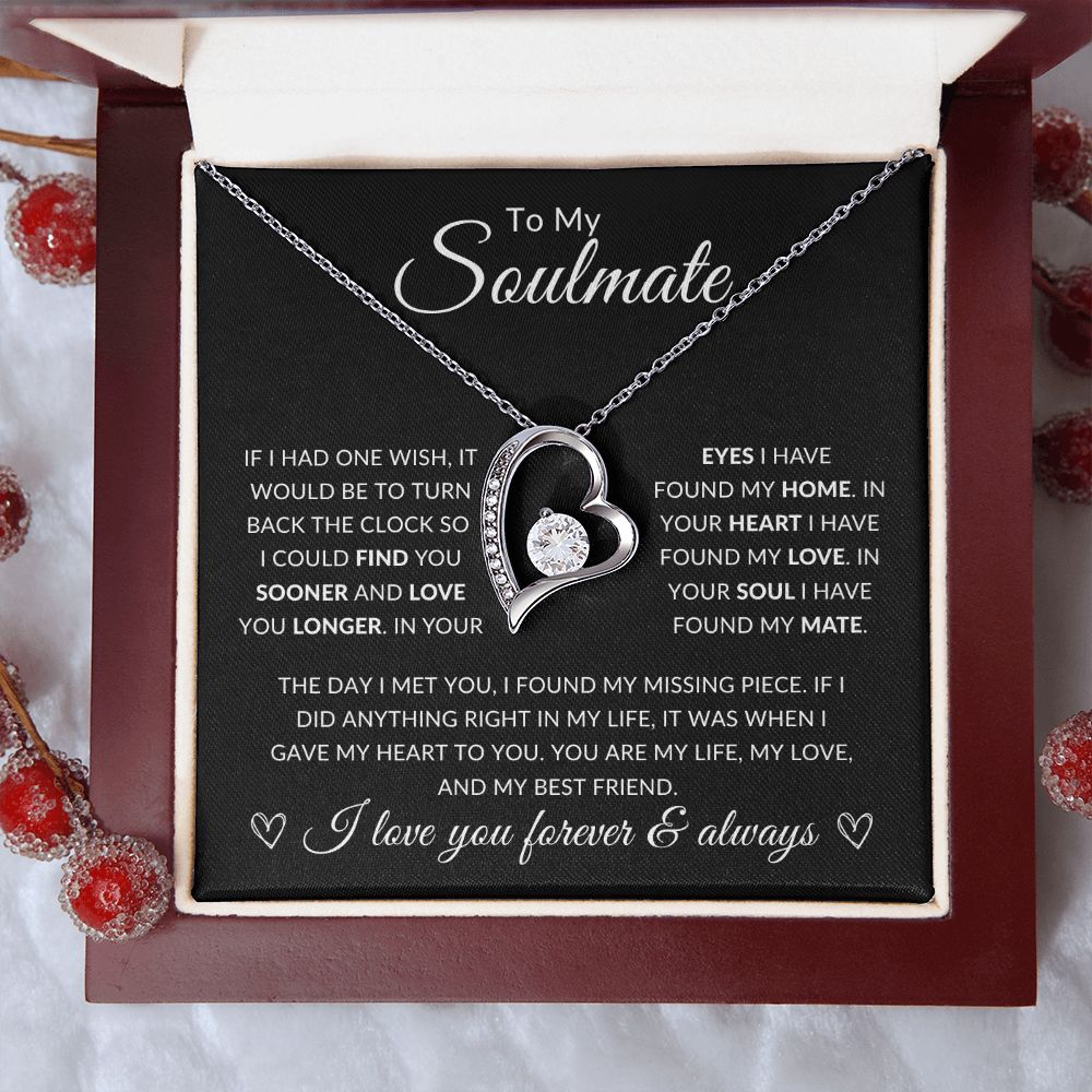To my Soulmate | Found my mate | Forever love Necklace