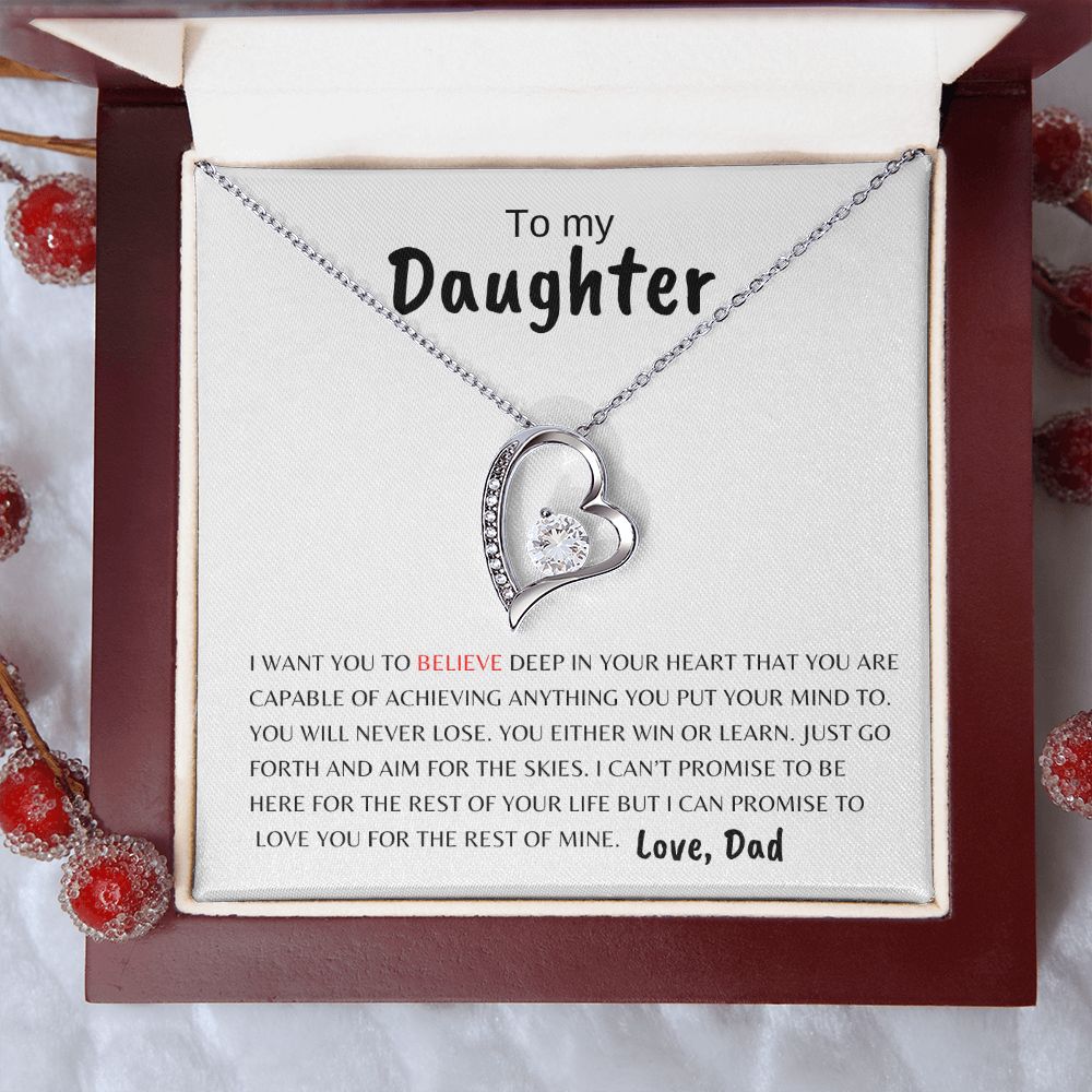 To My Daughter | Believe Deep | Forever Love Necklace