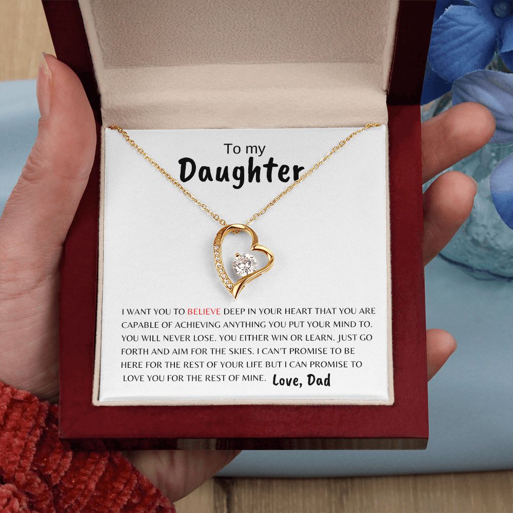 To My Daughter | Believe Deep | Forever Love Necklace