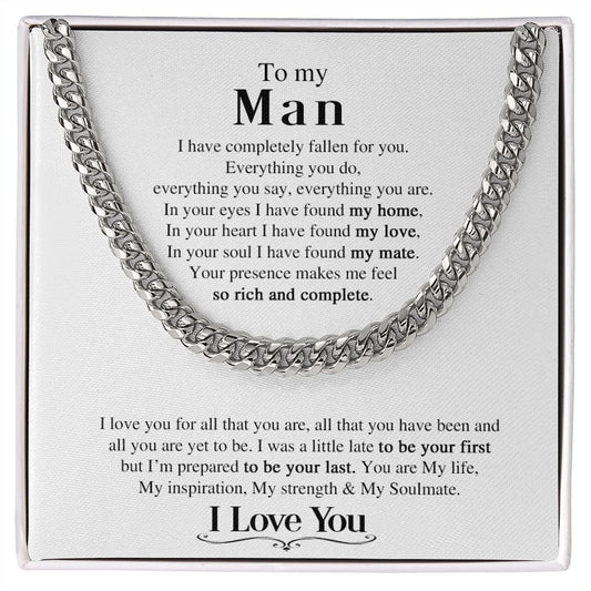 My Man | My soulmate - Cuban Link Chain